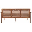 Safavieh Finnick Wood Outdoor Bench in Natural / Light Gray