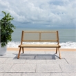 Safavieh Kobina Wood Outdoor Bench in Natural / Natural