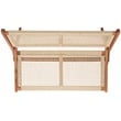 Safavieh Kobina Wood Outdoor Bench in Natural / Natural