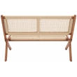 Safavieh Kobina Wood Outdoor Bench in Natural / Natural