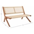 Safavieh Kobina Wood Outdoor Bench in Natural / Natural