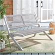 Safavieh Kobina Wood Outdoor Bench in Gray / Gray