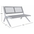 Safavieh Kobina Wood Outdoor Bench in Gray / Gray