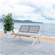 Safavieh Kobina Wood Outdoor Bench in Gray / Gray
