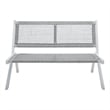 Safavieh Kobina Wood Outdoor Bench in Gray / Gray