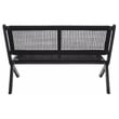 Safavieh Kobina Wood Outdoor Bench in Black / Black
