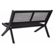 Safavieh Kobina Wood Outdoor Bench in Black / Black