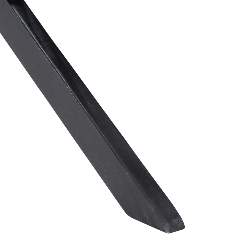 Safavieh Kobina Wood Outdoor Bench in Black / Black