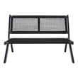 Safavieh Kobina Wood Outdoor Bench in Black / Black