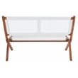 Safavieh Kobina Wood Outdoor Bench in Natural / White