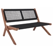 Safavieh Kobina Wood Outdoor Bench in Natural / Black