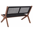 Safavieh Kobina Wood Outdoor Bench in Natural / Black