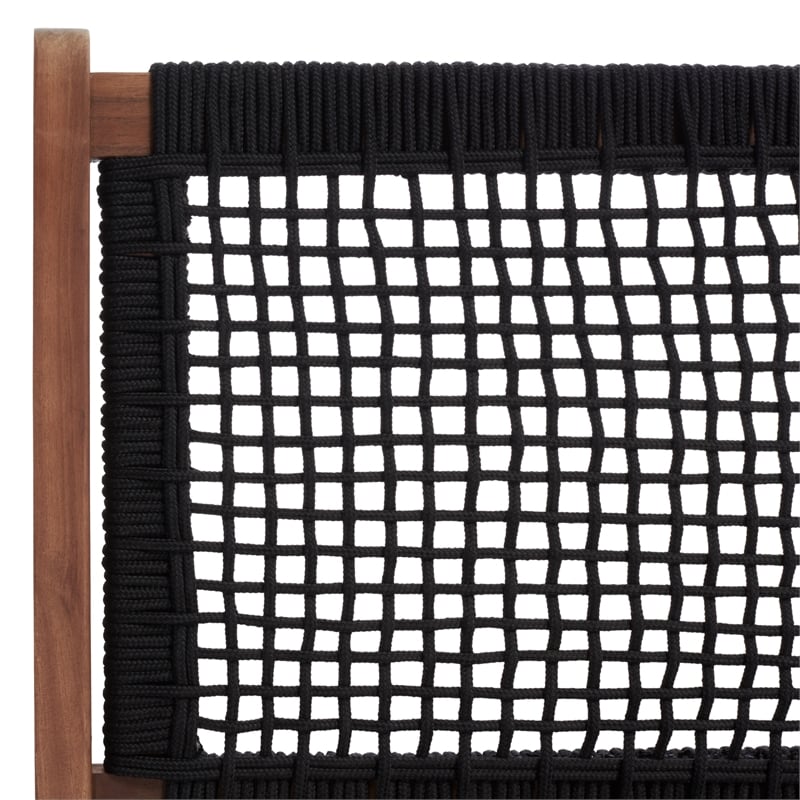 Safavieh Kobina Wood Outdoor Bench in Natural / Black