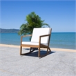 Safavieh Vernon Wood Rocking Chair in Natural / Beige
