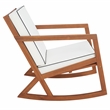 Safavieh Vernon Wood Rocking Chair in Natural / Beige