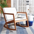Safavieh Vernon Wood Rocking Chair in Natural / Beige