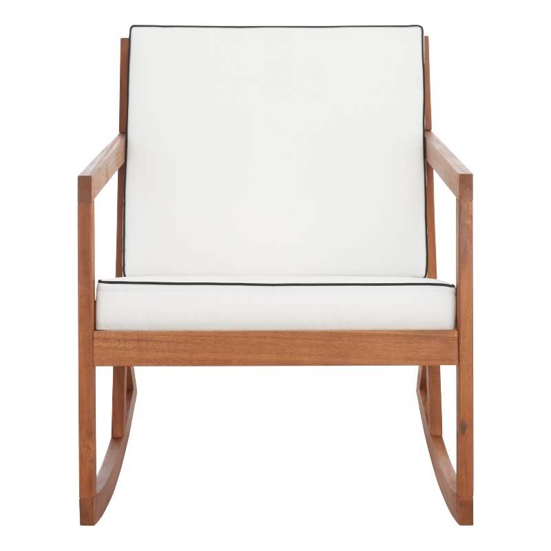 Safavieh Vernon Wood Rocking Chair in Natural / Beige