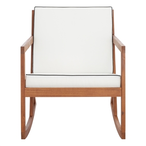 Safavieh Vernon Wood Rocking Chair in Natural / Beige