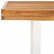 Safavieh Monti Wood Bench in Natural / White