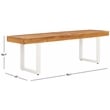 Safavieh Monti Wood Bench in Natural / White