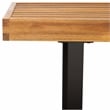 Safavieh Monti Wood Bench in Natural / Black