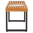 Safavieh Monti Wood Bench in Natural / Black
