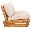 Safavieh ChesterWood  2 Seater Sofa in Natural / Light Gray