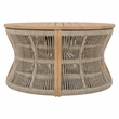 Safavieh Bella Wood Coffee Table in Oak / Taupe