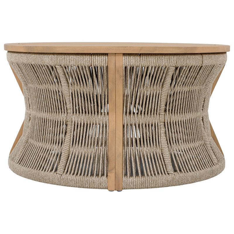 Safavieh Bella Wood Coffee Table in Oak / Taupe