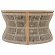 Safavieh Bella Wood Coffee Table in Oak / Taupe