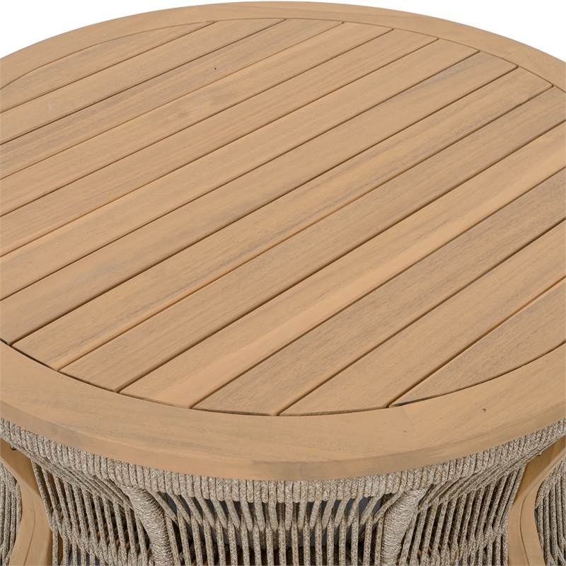 Safavieh Bella Wood Coffee Table in Oak / Taupe
