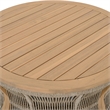 Safavieh Bella Wood Coffee Table in Oak / Taupe