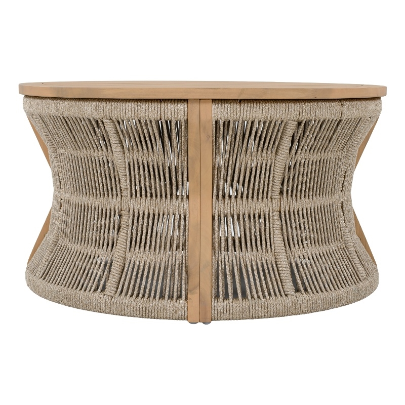 Safavieh Bella Wood Coffee Table in Oak / Taupe