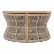 Safavieh Bella Wood Coffee Table in Oak / Taupe