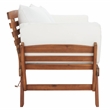 Safavieh Emely Wood Outdoor Daybed in Natural / Beige