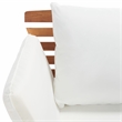 Safavieh Emely Wood Outdoor Daybed in Natural / Beige