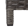 Safavieh Cadeo Wicker and Rattan Daybed in Gray / Brown / White