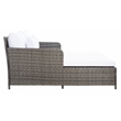 Safavieh Cadeo Wicker and Rattan Daybed in Gray / Brown / White