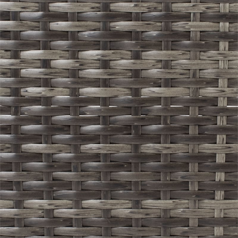Safavieh Cadeo Wicker and Rattan Daybed in Gray / Brown / White