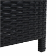 Safavieh Cadeo Wicker and Rattan Daybed in Black / Light Gray
