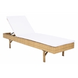 Safavieh Cam Wicker and Rattan Sunlounger in Natural / White