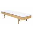 Safavieh Cam Wicker and Rattan Sunlounger in Natural / White