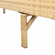 Safavieh Cam Wicker and Rattan Sunlounger in Natural / White