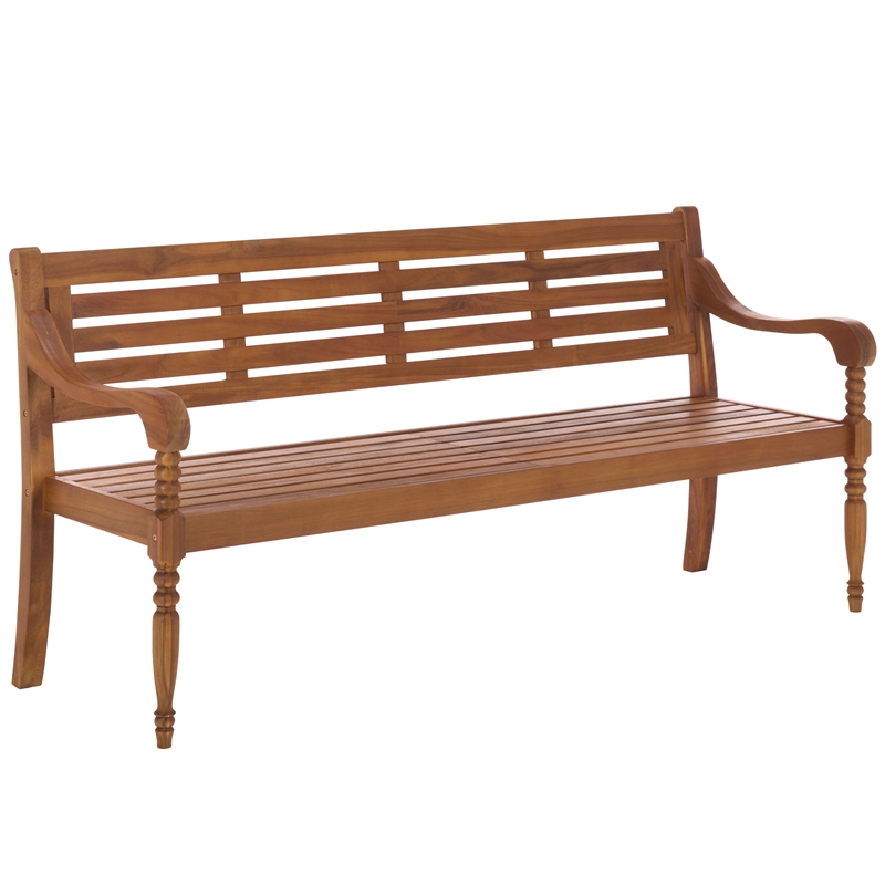 Safavieh Kanger Wood Bench in Natural