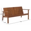 Safavieh Fallon Wood Bench in Natural