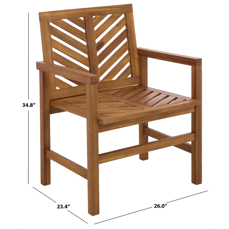 Safavieh Mika Wood Chair Set of 2  in Natural