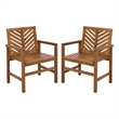 Safavieh Mika Wood Chair Set of 2  in Natural