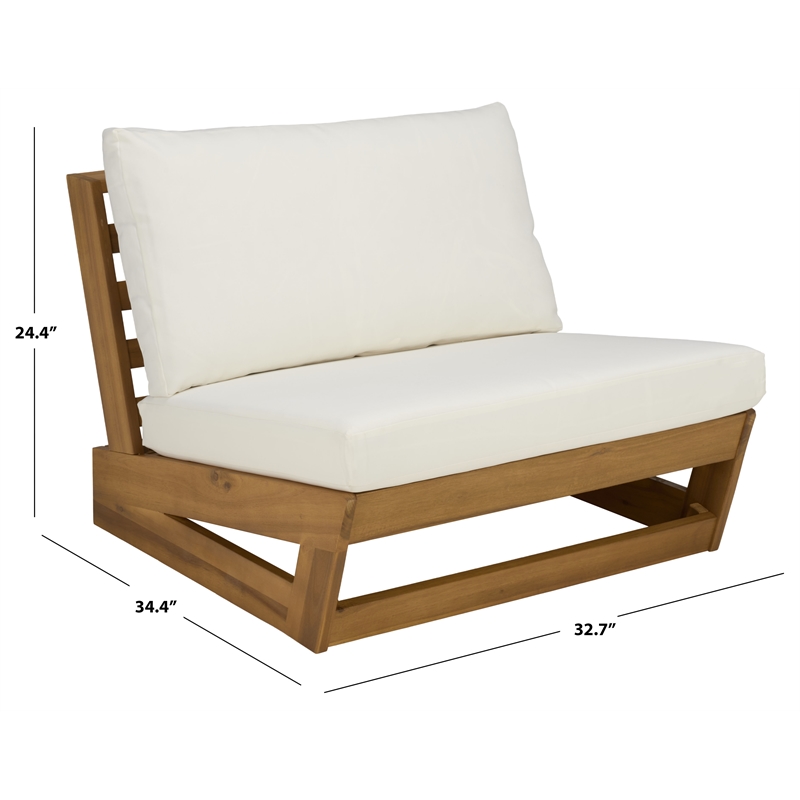 Safavieh Duncan Wood Chair Set of 2 in Natural / Beige