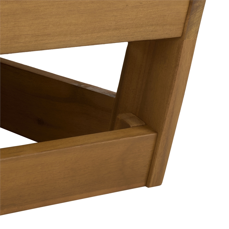 Safavieh Duncan Wood Chair Set of 2 in Natural / Beige