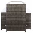 Safavieh Horus Wicker and Rattan Dining Set in Gray / Brown / White